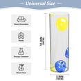 thumbnail image 2 of Polka Dots Pattern Plastic Vase 11.8'' x 3.9'' Transparent Non Breakable Decorative for Family, 2 of 6