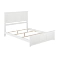 thumbnail image 3 of Madison Queen Wood Foundation Bed with Matching Footboard in White, 3 of 6