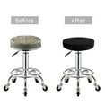 thumbnail image 5 of Kll Black Round Bar Chair Cushion Cover ,Bar Stool Protector With Elastic, Soft Washable, 5 of 7