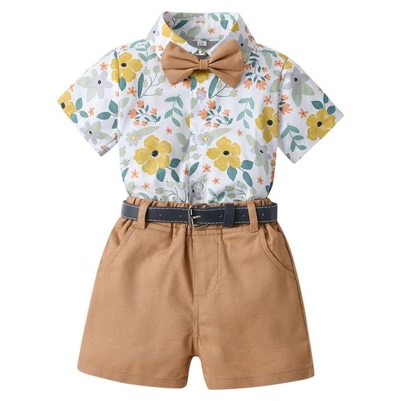 GXWEA Baby Boy Summer Clothes Baby Boy Clothes 3-6 Months Toddler Boy Clothes Summer Outfits Kids Short Sleeve T-Shirt And Shorts