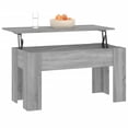 thumbnail image 2 of vidaXL Coffee Table Grey Sonoma 101x49x52 cm Engineered Wood, 2 of 5