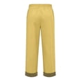 thumbnail image 6 of Cropped Beach Pants for Women 2026 Spring Summer Relaxed Fit Elastic Waist Straight Leg Lightweight Linen Pants with Pockets, 6 of 6