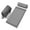 Gray, variant on Sivan Health and Fitness Acupressure Mat and Pillow Set - Grounding Mat for Stress, Back & Neck Pain - Acupuncture Point Massage Mat for Muscle Relaxation, Sciatica, & Meditation - Includes Carry Bag