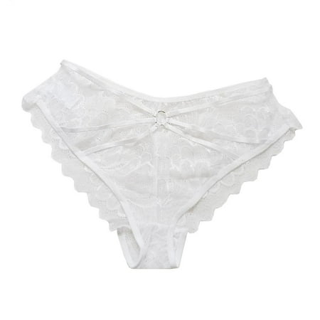 

IROINNID Thong Underwear For Women High-Cut Sexy Lace Lingerie Seamless Solid Color Invisible Leisure Panties