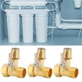 thumbnail image 4 of Brass Hose Splitter 3Pcs 3 Way Valve Adapter Durable Metal High Hardness 01 To 4MPA Resistant for Water ANGGREK Otros, 4 of 8