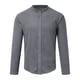 thumbnail image 2 of Camisas s Para Hombre Camisa al libre sin cuello de color sólido de manga larga de algodón de otoño e invierno para hombre (Grey, L), 2 of 5