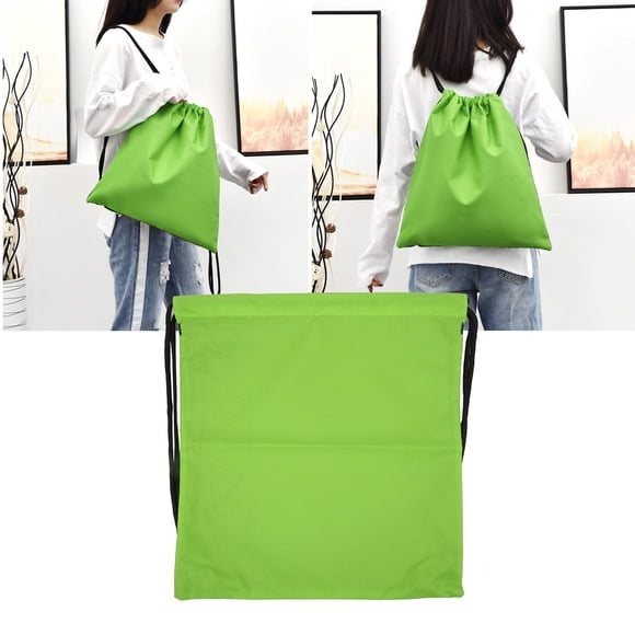 Sports Drawstring Backpack Large Capacity Water Resistant Gym String Bag for Gym Dance Travel