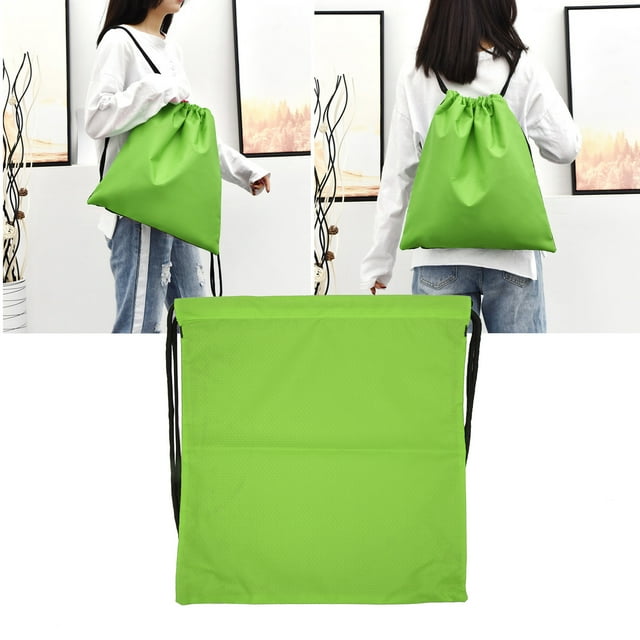 Sports Drawstring Backpack Large Capacity Water Resistant Gym String Bag for Gym Dance Travel