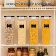 Sindcom Airtight Food Storage Containers with Lids, 6PCS Plastic Spaghetti Container, 2.8L