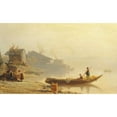 thumbnail image 2 of Karl Girardet 24x16 Gold Ornate Framed and Double Matted Museum Art Print Titled - Unloading the Catch, 2 of 4