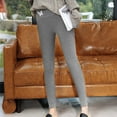 thumbnail image 6 of Cadancy Winter Leggings for Women Fuzzy Fleece Lined Trendy Print High Waist Tights Pants Stretch Winter Warm Yoga Athletic Thick Legging, 6 of 9