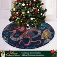 thumbnail image 6 of Coolnut 35.4" Octopus Sea Christmas Tree Skirt, Soft Christmas Tree Mat Merry Xmas Tree Skirt Ornaments for Indoor Outdoor Farmhouse Holiday Party Decoration, 6 of 6