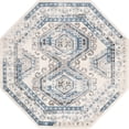 thumbnail image 2 of Rugs.com Charlotte Collection Rug – 5 Ft Octagon Aqua Low-Pile Rug Perfect For Living Rooms, Kitchens, Entryways, 2 of 3