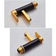 thumbnail image 3 of Grifo de agua Laklulu, grifo de baño de cocina, grifo corto de aluminio espacial dorado negro, grifo de lavabo de un solo lado, 3 of 5