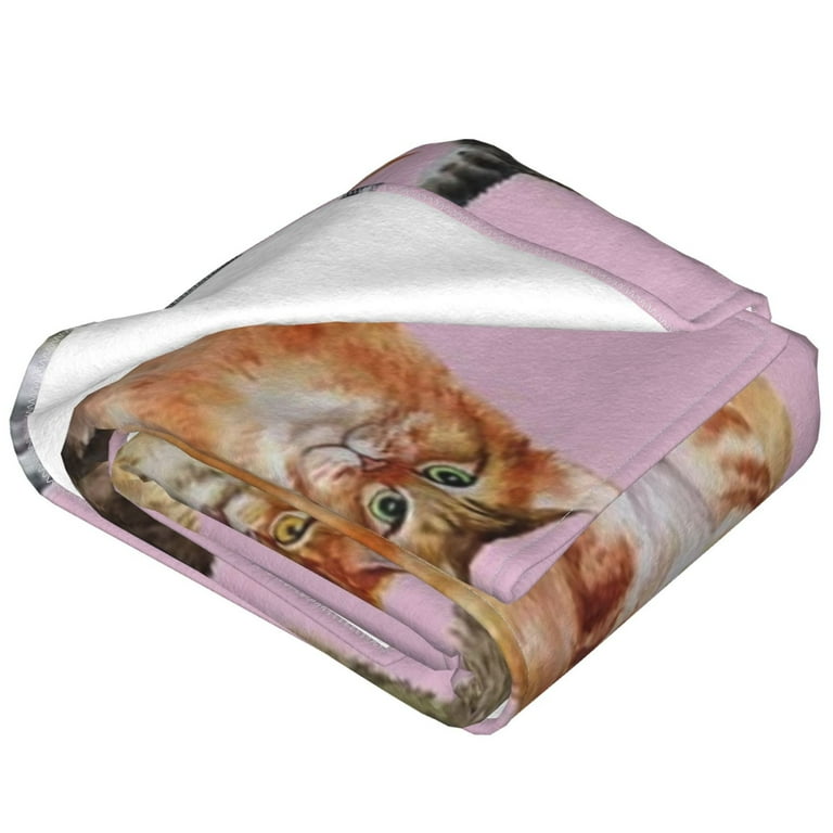 Cat Blankets Super Soft Blanket Pet Bed Sofa Blanket Funny Cat Gifts for Sofa Bedding Kids Adults 50 X 40 Walmart