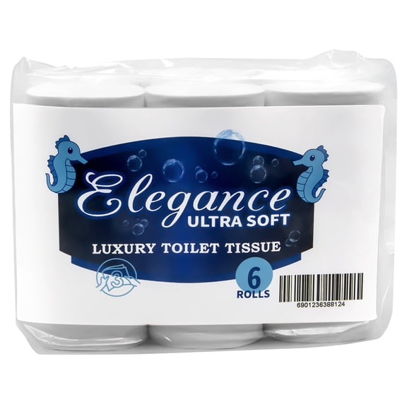 Toilet Paper, Soft Degradable Highly Absorbent 3 Layer Paper, Toilet Paper Regular Rolls 10 Rolls