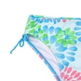 thumbnail image 5 of pop seller Girl Swimwear, Floral Tops + Drawstring Bikini Bottoms Suit 3-14 Years Old, 5 of 6