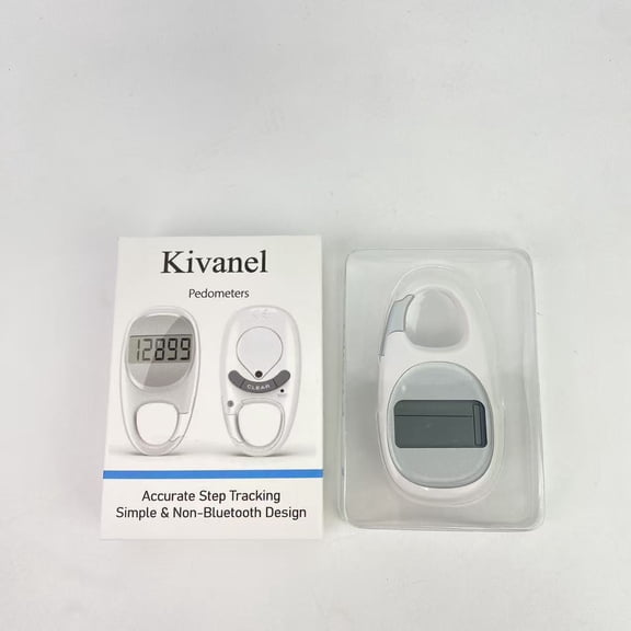 Kivanel Pedometers,Simple Pedometer for Walking, Accurate Step Tracker with Carabiner, 3D Step Counter for Men Women Seniors