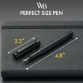 thumbnail image 4 of Scrivi Pens Luxury Fountain Pen Set-[Black] Fountain Pens for Writing - Smooth Medium Nib - Includes Refillable Ink Converter, 5 Ink Cartridges [Black & Blue], Gift Box - Elegant Calligraphy, 4 of 10