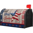 thumbnail image 3 of American Flag Patriotic Mailbox Cover Magnetic USA Independence Day Mailbox Cover Standard Size 25.5 x 21 4th of July Memorial Day Mailbox Wrap Post Letter Box Cover Decorative for Home Outdoor Garden, 3 of 6