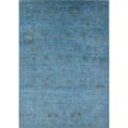 thumbnail image 1 of Ahgly Company Indoor Rectangle Mid-Century Modern Blue Oriental Area Rugs, Swatch Sample, 1 of 6