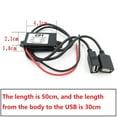 thumbnail image 2 of DC 12V à DC 5V3A Adaptateur Chargeur USB Double Convertisseur de Puissance pour Voiture, 2 of 6