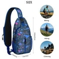 thumbnail image 5 of Crossbody Sling Backpack for Women Men Ocean Life Whale Seastar Fish Turtle Shoulder Sling Crossbody Casual Chest Bag for Travel Sports Running Hiking, 5 of 6