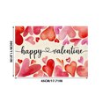 thumbnail image 1 of TUWABEII Cadeaux de la Saint-Valentin Napperon en Lin de la Saint-Valentin Table d'Amour Table de Bout Décorée avec Nappe Isolante Cadeaux pour Femmes, 1 of 4