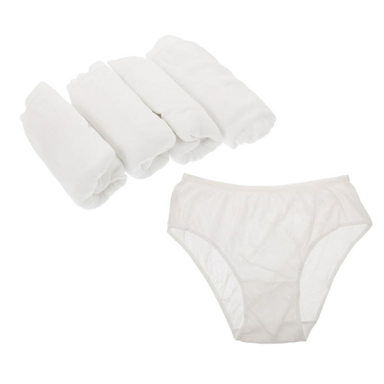 100% Pure Cotton Disposable Underwear Panties Handy Briefs for Travel Hotel  Spa