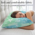 thumbnail image 5 of Teal Blue Ombre Coastal Pillow Covers, Linen Long Throw Pillow Case, Sea Nautical Summer Beach Starfish Coral Holiday Pillow Protector Decorative Cushion Cover for Living Room/Bedroom 20" x 30", 5 of 8
