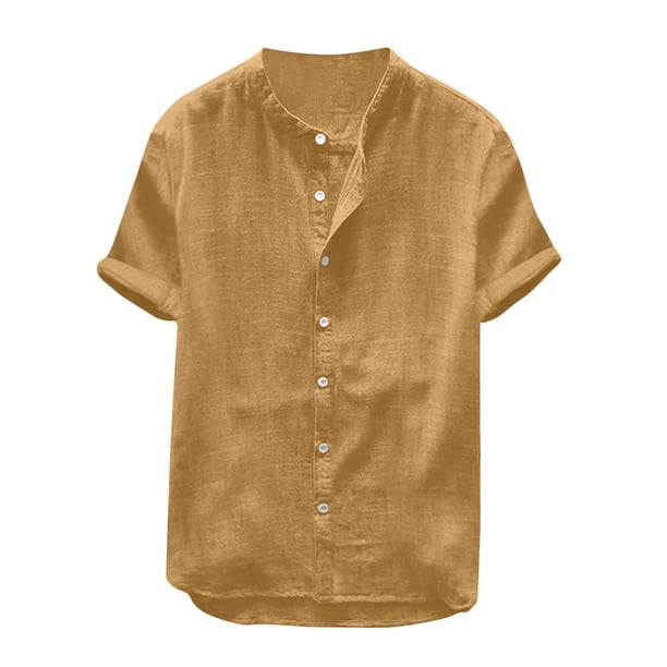 pstuiky camiseta de hombre, Camisa hawaiana informal de manga corta con cuello redondo y botones para hombre camisas casuales para hombre l