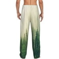 thumbnail image 3 of Xecao Fog Forest Men's Straight Lounge Pajama Pants: The Ultimate in Comfortable Sleepwear, 3 of 9