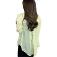 thumbnail image 1 of Summer Sunscreen Chiffon Shirt, Sun Protection Chiffon Blouse Lightweight, Summer Sunscreen Chiffon Blouse, 1 of 7