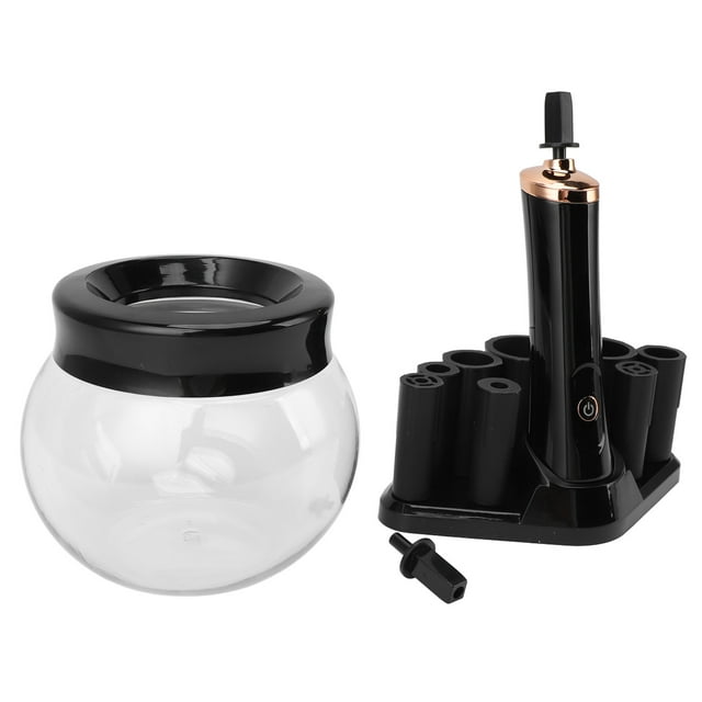 Secador Limpiador De Brochas De Maquillaje, Máquina Limpiadora De Brochas De Maquillaje Limpieza Profunda Lavado Y Secado Rápidos Lavado Y Secado Collares De Silicona De 8