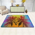 thumbnail image 3 of SKYSONIC Tropical Sunset Sunrise Area Rug Pad 24x36 Inch 100% Light Weight Polyester Fabric for Living Bedroom, 3 of 6
