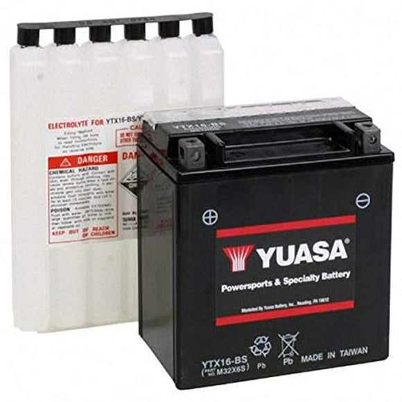 Yuasa YUAM32X6S YTX16-BS Battery, multi-colored