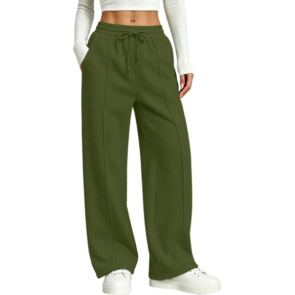 Womens Barrel Wide Leg Sweatpants Baggy Pleated Y2k Track Pants
