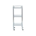 thumbnail image 5 of Linon Pinnacle Bathroom Storage Cart, Chrome Finish, 5 of 8
