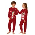 thumbnail image 5 of Themed Kids Pajama Cozy Holiday Print Loungewear For Girls Festive Family Sleepwear Soft Two Piece Outfit, 5 of 5