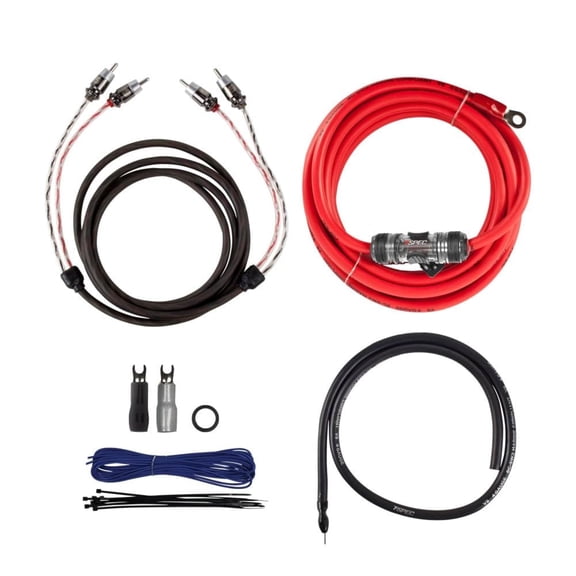 T-Spec v12 4 AWG Amp Kit - 2400 W with RCA Cable