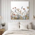thumbnail image 4 of Pastoral Botanical Wall Art Painting on Canvas, Farmhouse Floral Watercolor Canvas Art Home Prints Wall Art Framed Modern Artwork for Living Room Bedroom Wall Decor 12x12in, 4 of 9