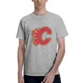 thumbnail image 1 of Calgary Flames Fashion Men'S Short Sleeve T-Shirt Gray X-Large, 1 of 5