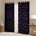 thumbnail image 2 of Homewish Fashion Minimalst Adult Curtains Pack of 2 (42x84 Each), Black Purple Square Cycle Curtains Blackout, Modern Abstract Bedroom Curtains, Blackout Curtains Home Decor, 2 of 6