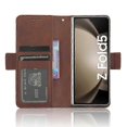 thumbnail image 5 of For Samsung Galaxy Z Fold5 Skin Feel Calf Texture Card Slots Leather Phone Case, 5 of 5