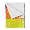 thumbnail image 2 of Vintage Rainbow Soft Flannel Fleece Throw Blanket, Colorful Grunge LGBT Flag Design Worn out Stripes of Paint Gay Culture, Cozy Plush for Indoor and Outdoor Use, 50" x 70", Multicolor, by Ambesonne, 2 of 5