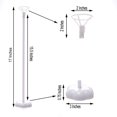 thumbnail image 3 of Efavormart 5 Pack 17" White Balloon Stand Kit Stick Balloon Column With Beautiful Flower Base For Wedding Party Decoration, 3 of 11