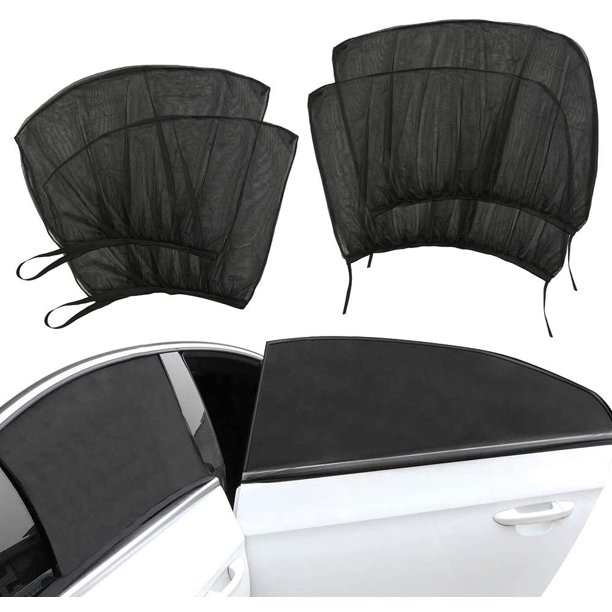 4 Pack Car Window Sun Shades, Universal Sun Shades for Front and Rear Windows, Large Size for Most Vehicles