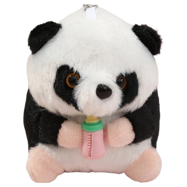 KAKOWELY Llavero colgante decorativo de peluche con forma de panda de peluche.