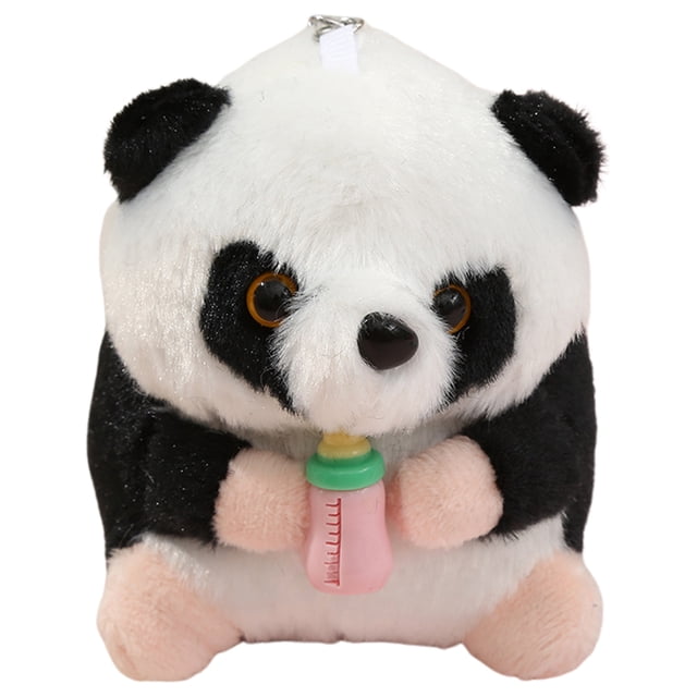 KAKOWELY Llavero colgante decorativo de peluche con forma de panda de peluche.