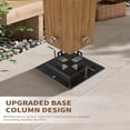 thumbnail image 4 of 10x10 ft outdoor gazebo con beige retractable canopy, 4 of 6